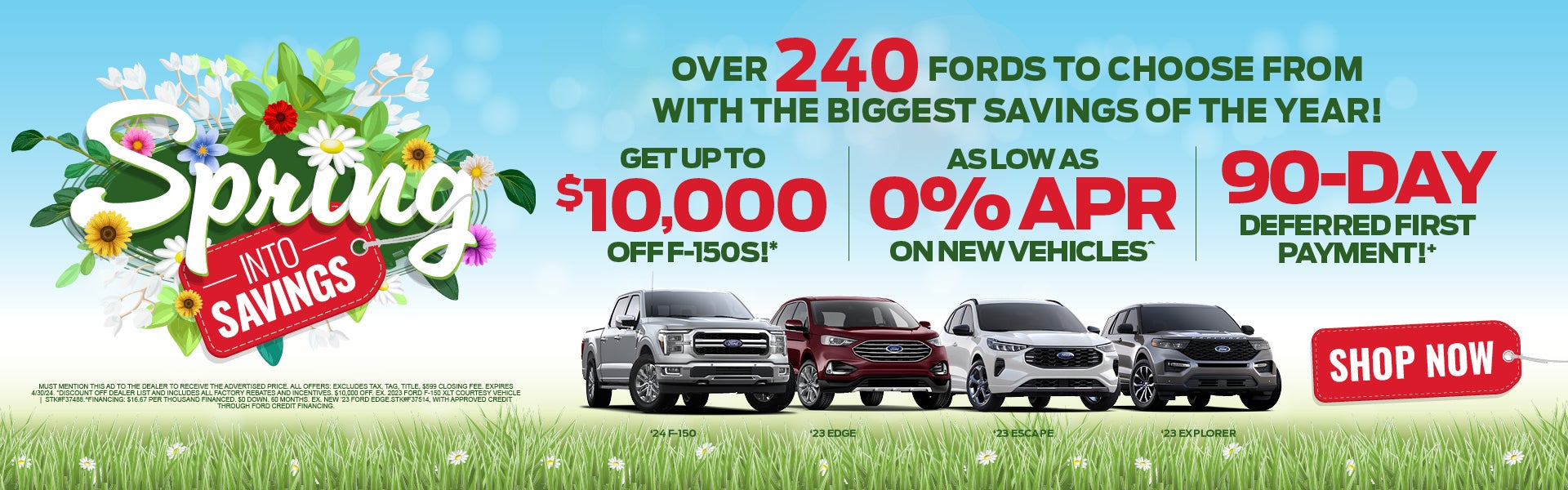 Spring into Ford savings!