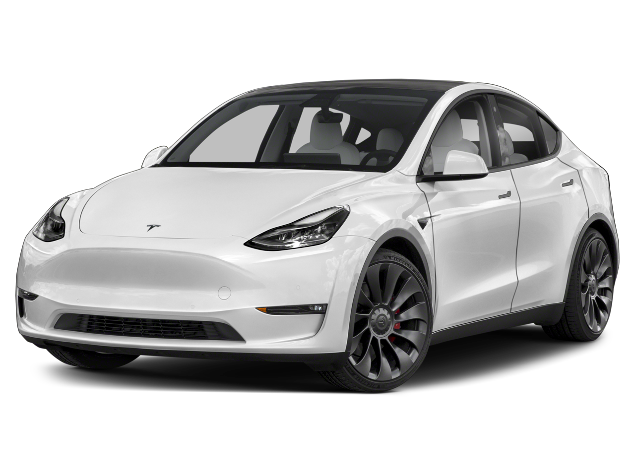 2022 Tesla Model Y Performance in Dark Gray — front three-quarter view