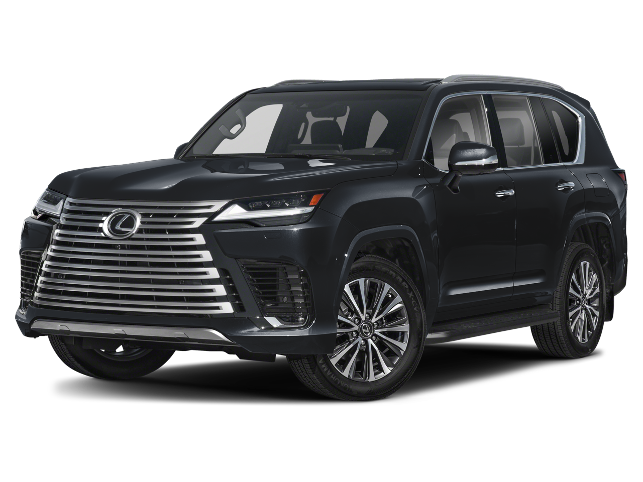 2023 Lexus LX 600 Luxury BACKED BY HUDSON in White Pearl — front three-quarter view