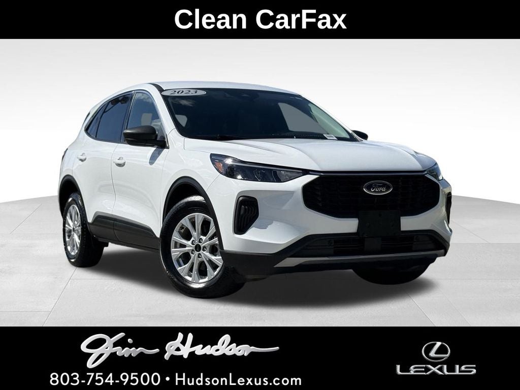 2023 Ford Escape Active in Oxford White — front three-quarter view