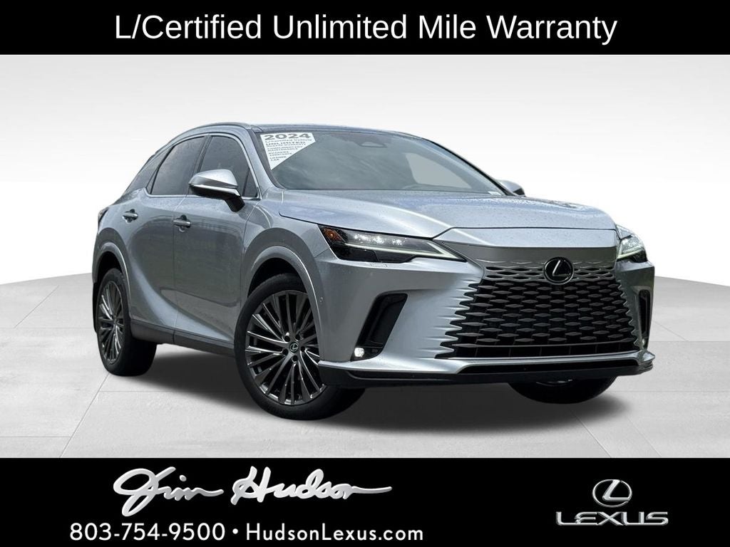 2024 Lexus RX 350 Luxury Navigation Mark Levinson L/Certified Unlimited Mil in Iridium — front three-quarter view