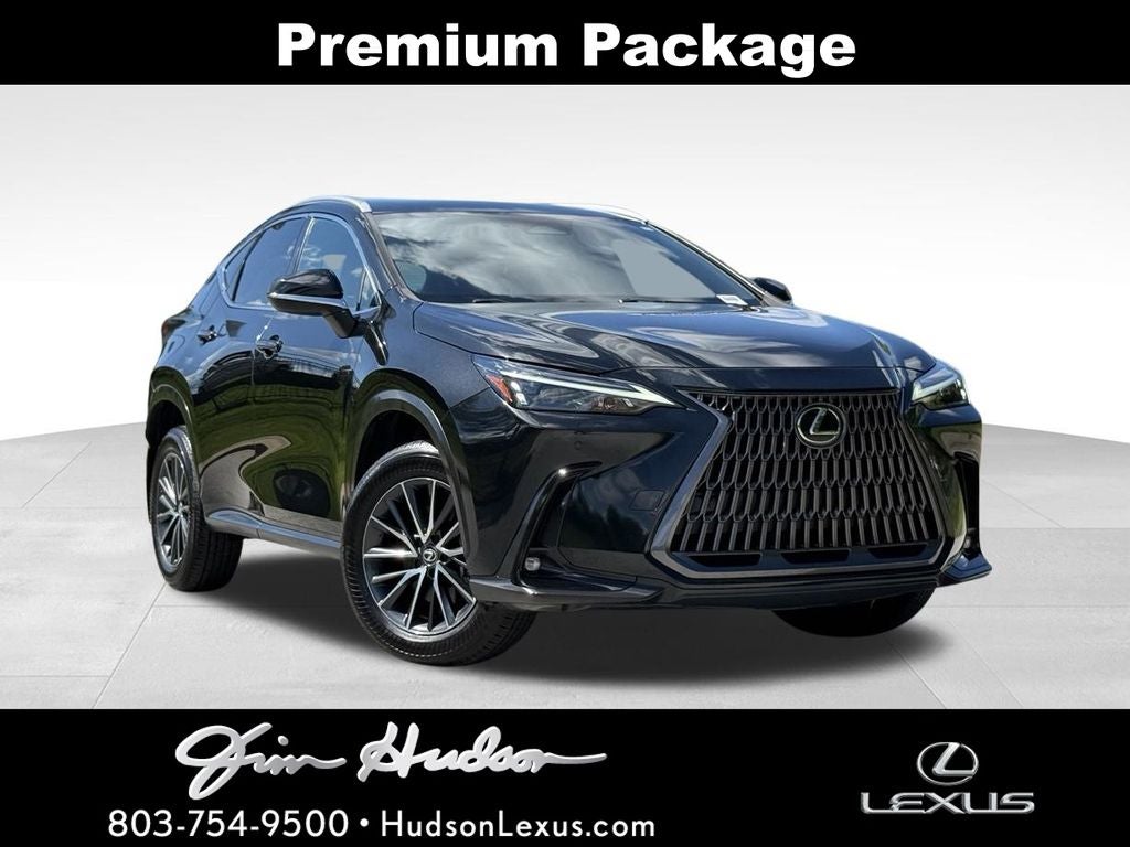 2023 Lexus NX 350 Premium in Caviar — front three-quarter view