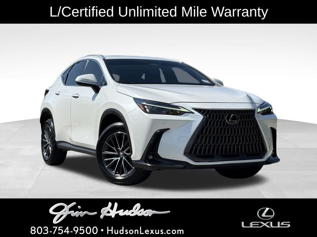 2022 Lexus NX 350 Premium Navigation L/Certified Unlimited Mile Warranty in Eminent White Pearl — front three-quarter view