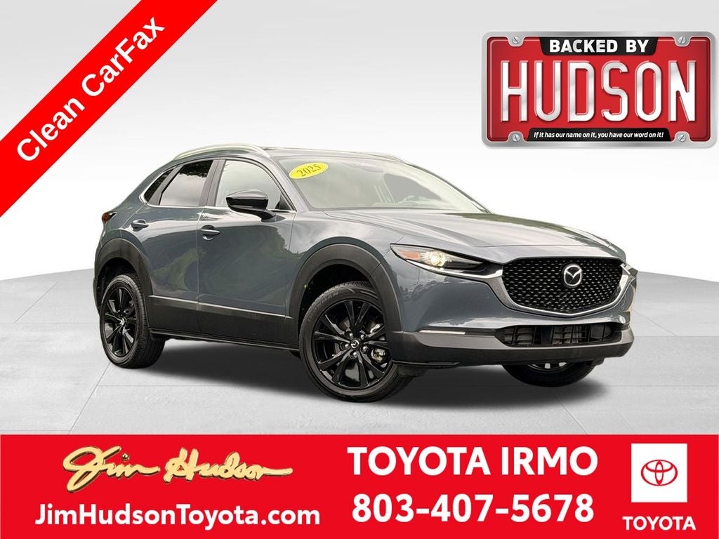 2025 Mazda Mazda CX-30 2.5 S Carbon Edition in Polymetal Gray Metallic — front three-quarter view